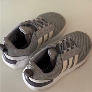 Adidas Gray and Cream Running Shoes